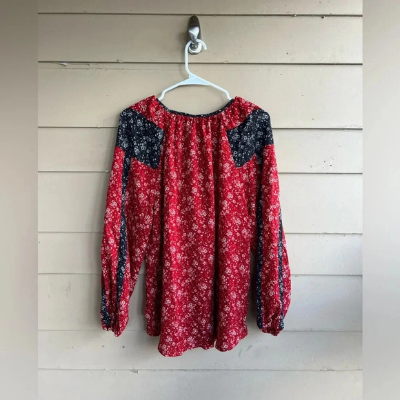 Peasant Top - Long Sleeve, Tassles, Bohemian - Size L - Picture 5 of 5